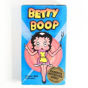 3/$15 1986 BETTY BOOP Classic black and white cartoons VHS tape
